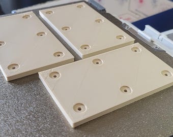 3D Printed Corner Joint Plates – Set of 3 | Wood Brackets | PLA | 86×50×4mm