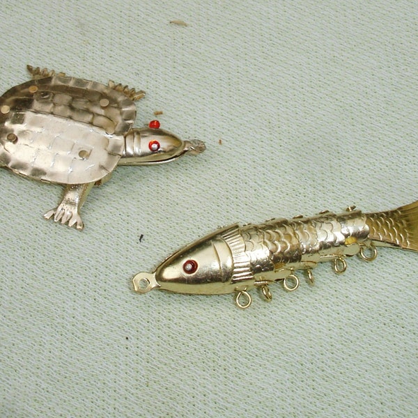 Móvil peces y tortuga encantos - joyería que hace fuentes