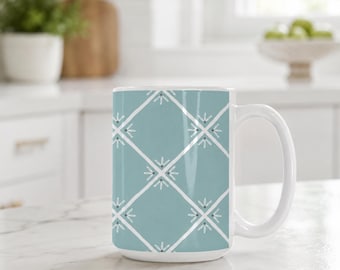 Teal Coffee Mug Birthday Gift Teacher Appreciation Present Beverage Holder Microwave Safe Dishwasher Approved Ceramic Cup Large Capacity