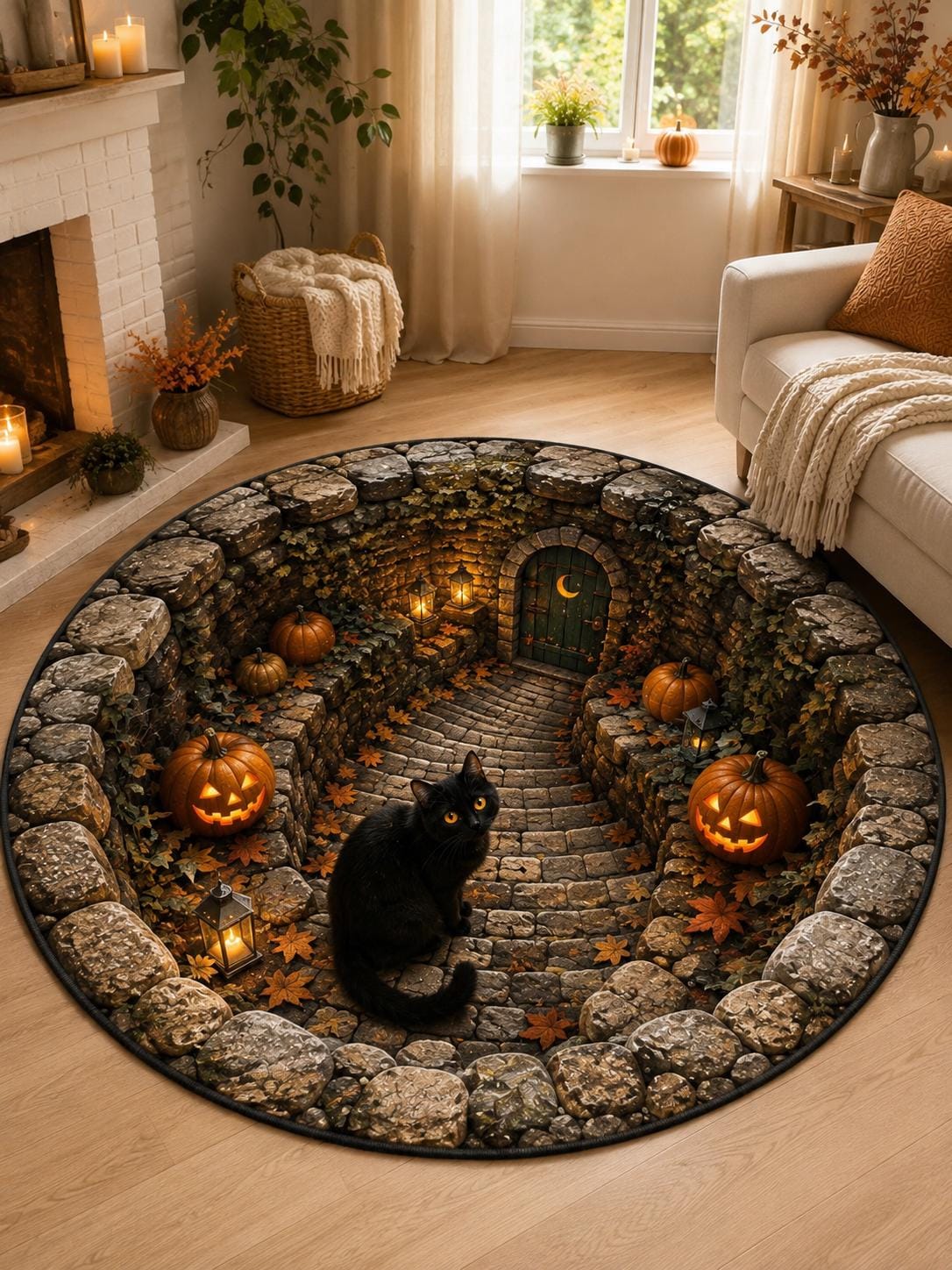 Vintage Cat Rug - Etsy