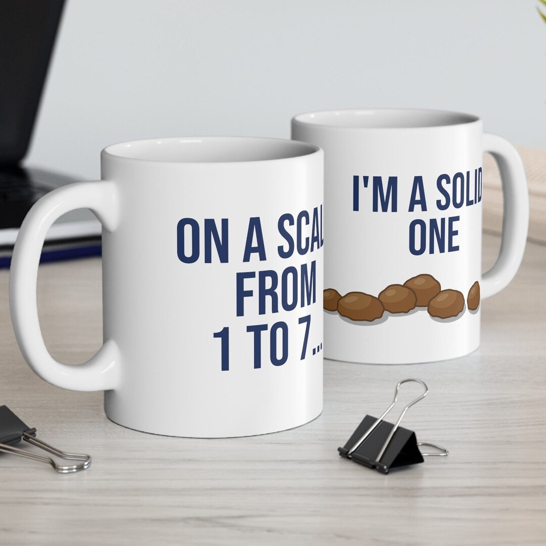 Bristol Stool Scale #1 Mug, Funny IBS Gift, Poop Humor, Constipation ...