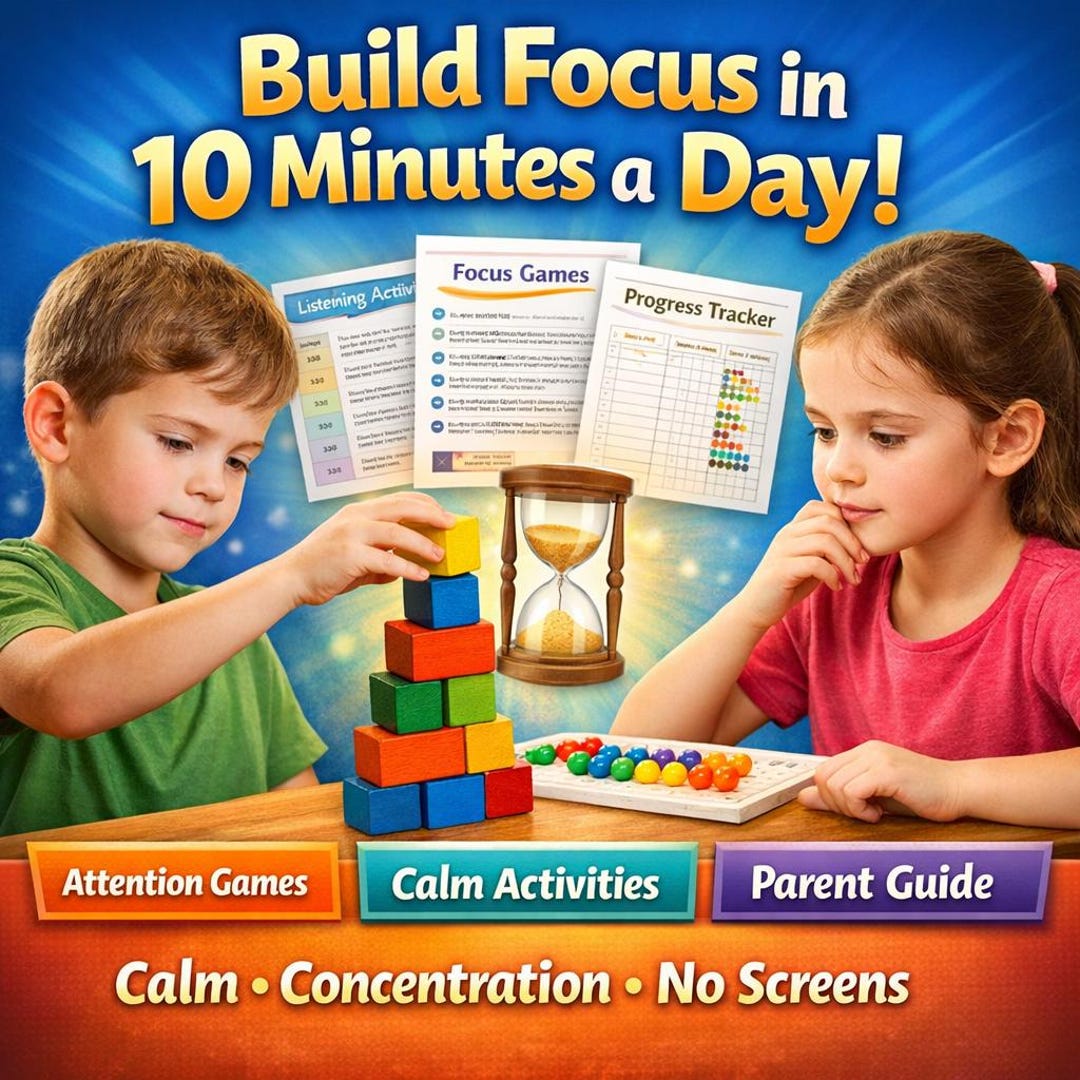 Focus Activities for Kids | Attention Training Games | Improve ...