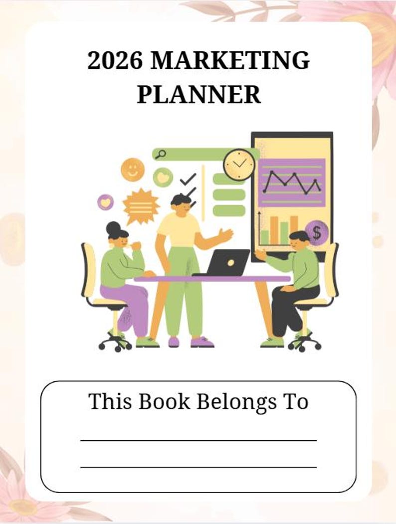 2026 Marketing Planner Printable PDF, Content Calendar, Campaign Tracker, SEO Keyword Planner - Etsy