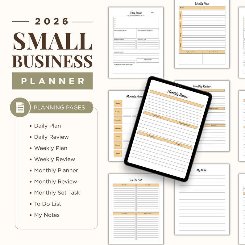 Productivity Planner 2026 Printable PDF | Daily Weekly Planner | Goal ...