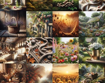 Cottagecore Stock Photos | 20 Nature, Rustic, Vintage Images (Digital Download)