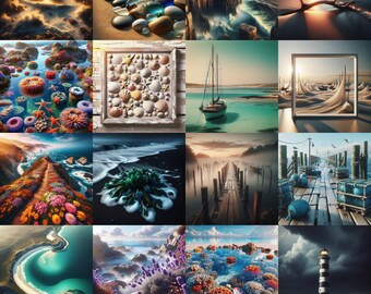 Coastal Stock Photos | 20 Beach Blogger Images (Digital Download)