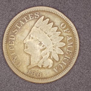 1862 Indian Head Cent - CIRCULATED - Error