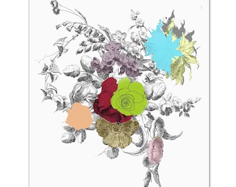 RAMO DE FLORES - Impresión de arte original
