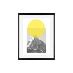 HERE comes the SUN As seen in Pottery Barn,Minimal Art Mid Century art Wall Art Rococco-LA print image 3