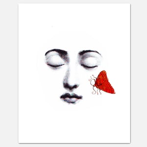 KISS FACE ART Print image 1