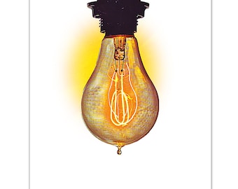 Bombilla ELÉCTRICA - Lámina ART