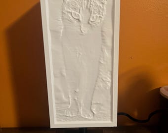 3-D printed personalized lamp shade including lamp