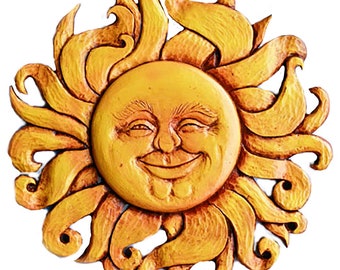Sun Face Plaque Etsy