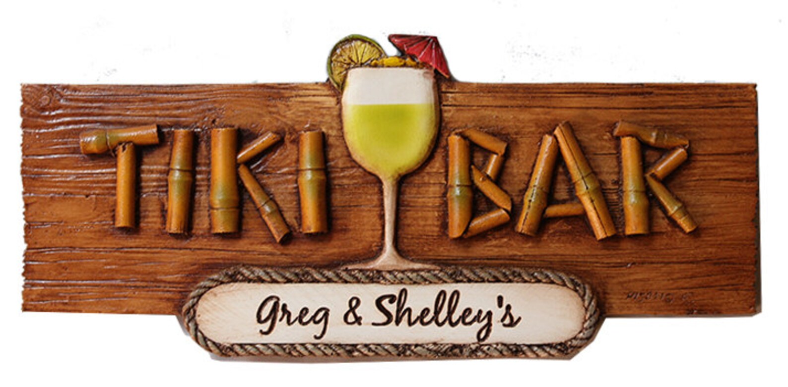 Personalized Tiki Bar Decor Sign Etsy