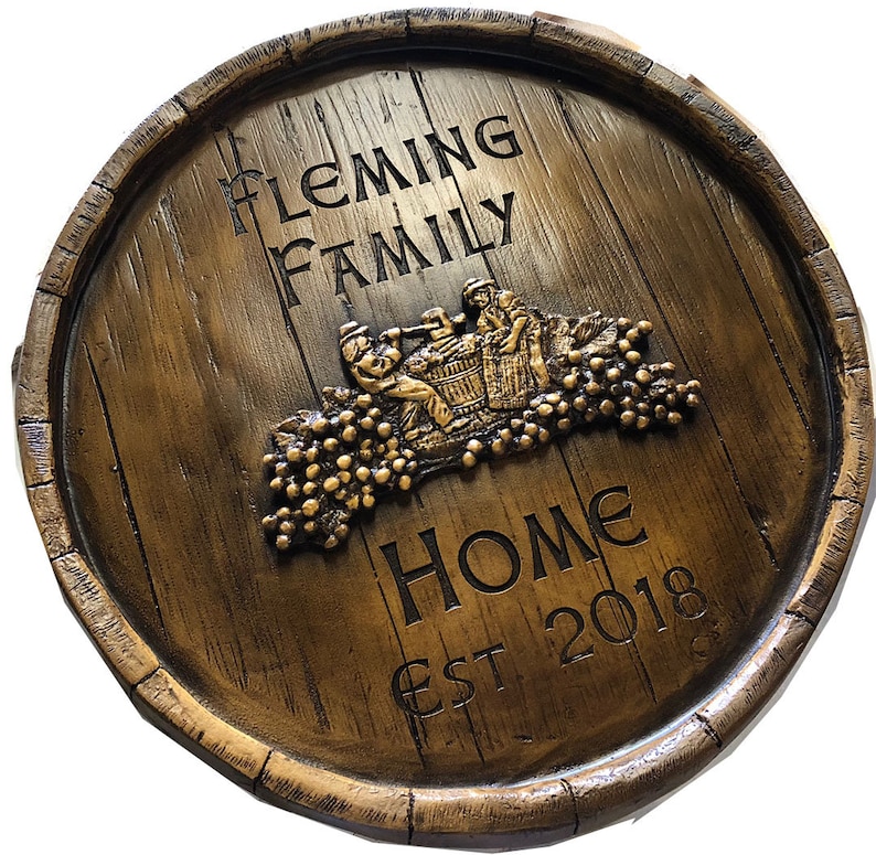 Wine Barrel Cellar Wine Maker Personalized Sign Etsy