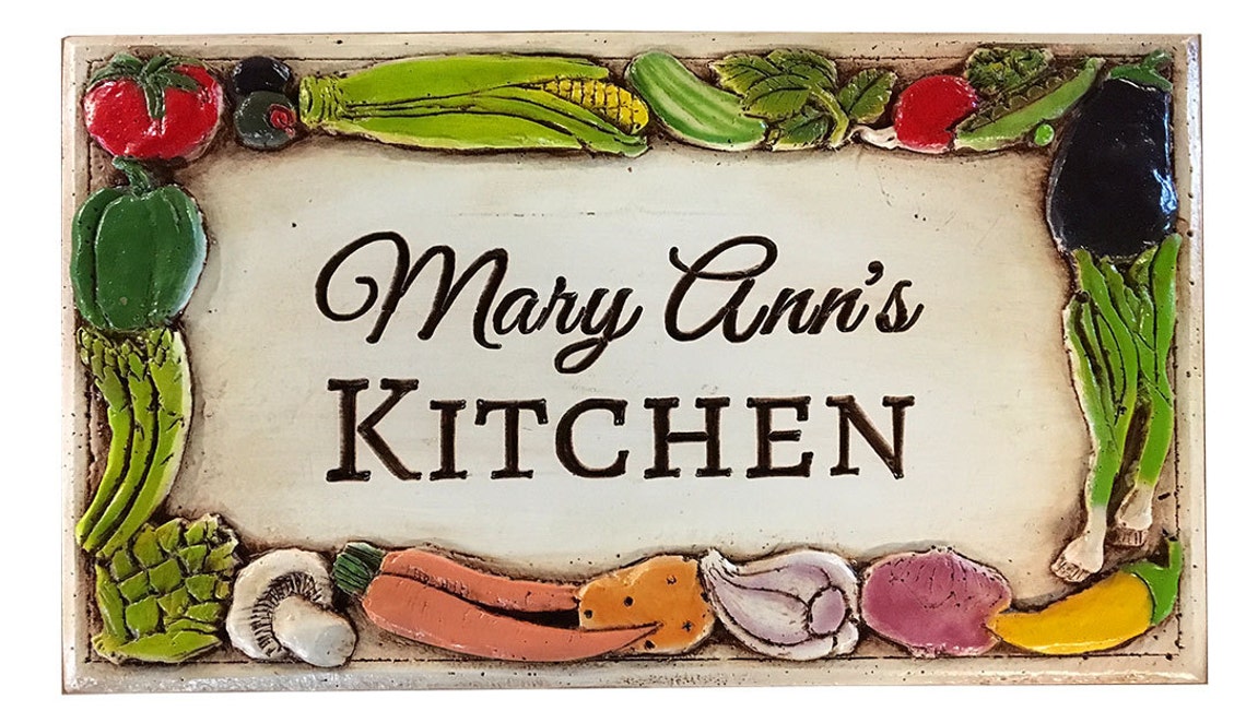 Personalized Kitchen Decor Plaque Etsy