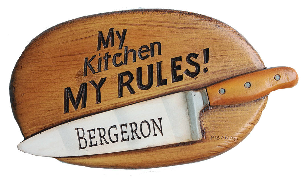 Mi cocina mis reglas personalizada placa de pared | Etsy