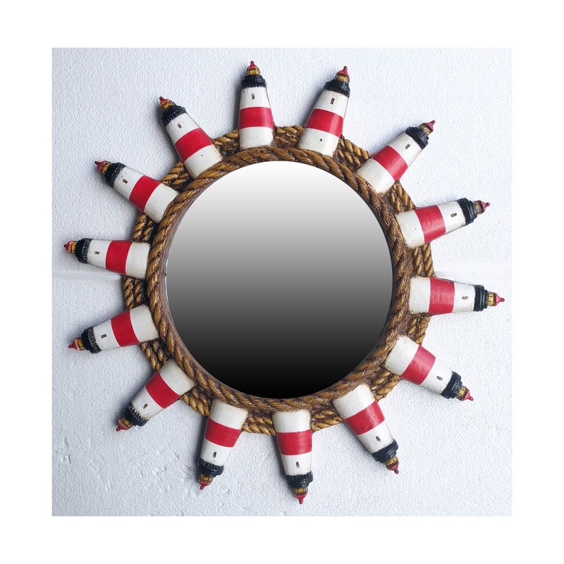 Lighthouse Decor Wall Mirror Etsy