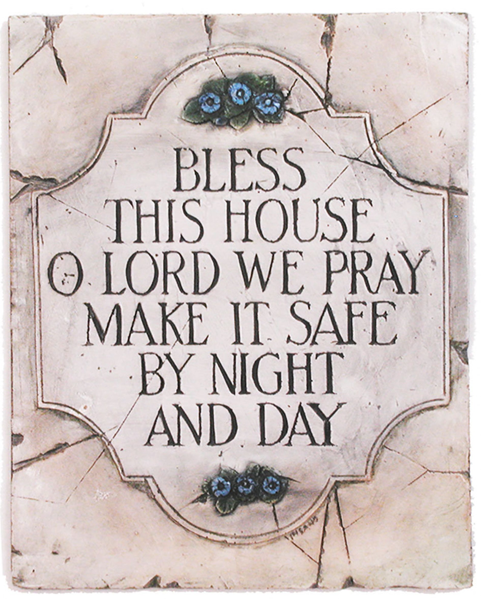 Bless This House O Lord Wall Plaque Etsy