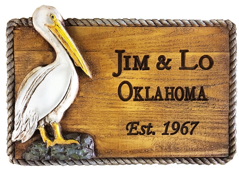 Pelicans Beach House Personalized Sign Etsy