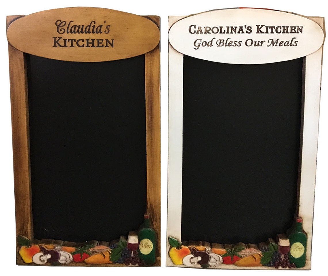Kitchen Decorative Chalkboard Personalized With Your Name or Etsy
