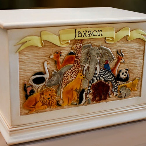Details about   Toy Box Personalized Toy Box  wooden handmade with inscription 