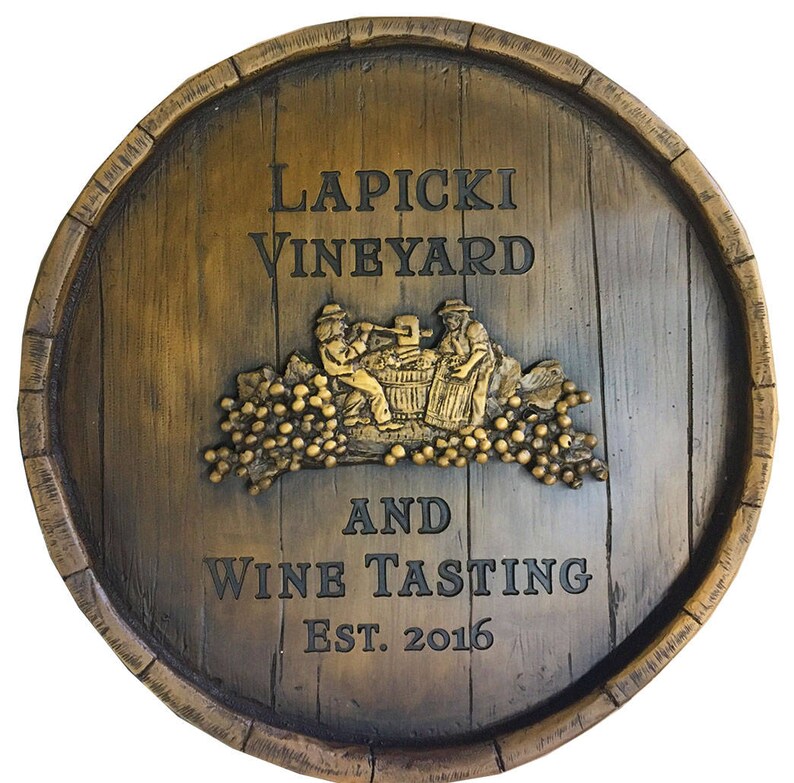 Wine Barrel Cellar Wine Maker Personalized Sign Etsy