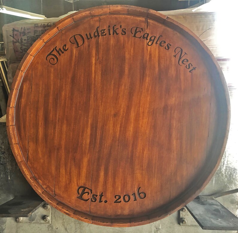 Extra Large Wine Barrel 30 Inch Lazy Susan Etsy