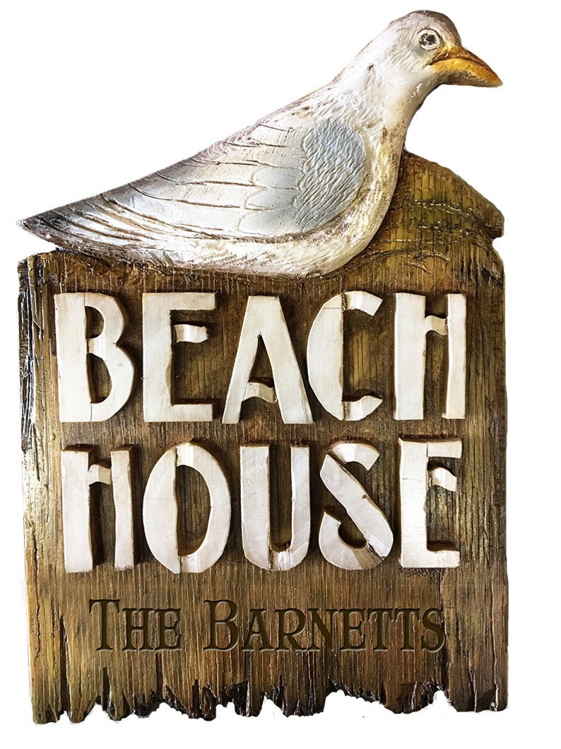 Beach House Personalized Name or Address Sign