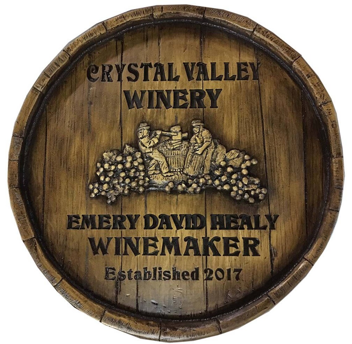 Wine Barrel Cellar Wine Maker Personalized Sign Etsy