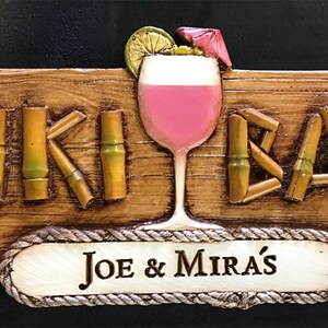 Personalized Tiki Bar Decor Sign | Etsy
