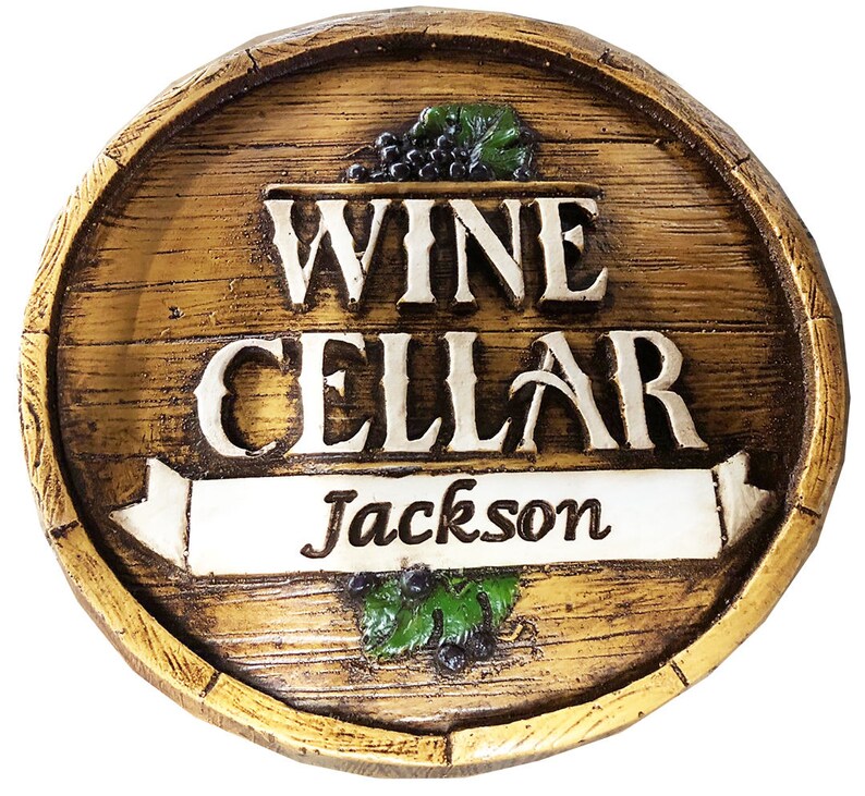Personalized Wine Cellar Wall Plaque Etsy