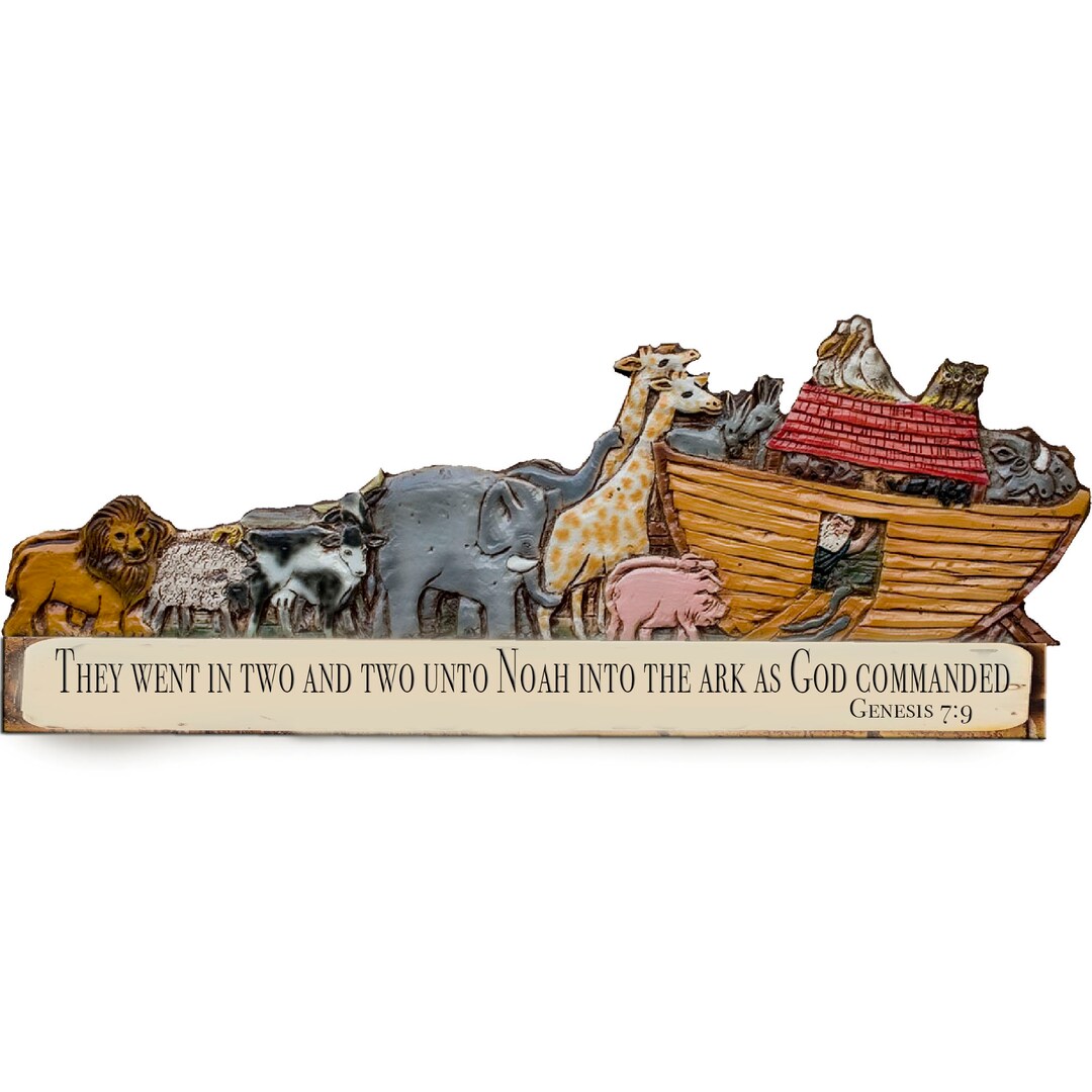 Noahs Ark Wall Decor Door Topper - Etsy