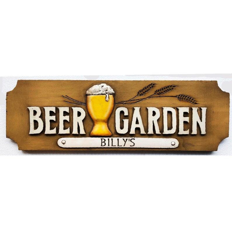 Beer Garden Personalized Sign Etsy
