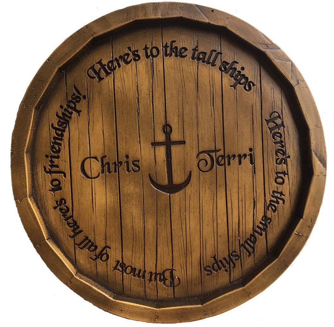 Wine Quarter Barrel Customized With Phrase and Name Etsy