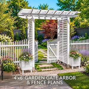 4x6 Gate Arbor Plans (PDF) | DIY Guide with a Materials List