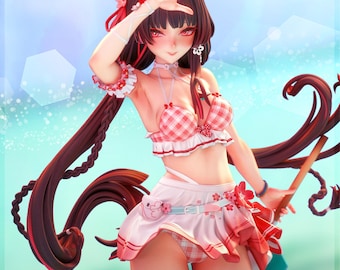 Chisa Summer Skin Wuthering Waves 1/7 Scale 3D Printed Figur