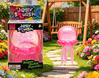 Nee Doh Jellyfish-Shaped Stress-Relieving Toy | Relieves Anxiety and Stress | Cute Party Gift | Great Gift Idea | Suitable for All Ages