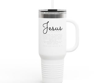 His Grace Alone- Jesus Changes Everything Ephesians Insulated Travel Mug