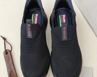 Zapatillas de punto sin cordones para hombre, zapatillas deportivas ligeras y transpirables para hombre, calzado cómodo e informal para correr, calzado para viajes diarios.