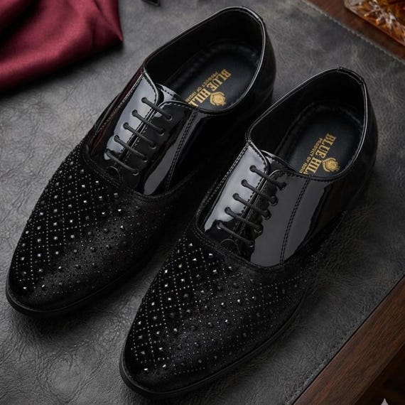 black sparkly dress shoes Buy Men's Rhinestone | Party Loafers for Men | Luxury Wedding Shoes | Stylish Formal Lace up Shoes | Prom Shoes Gift Online in India on closure makes them bfcm2025 Cinched Pleated Waist Detail Size:Medium 15.5