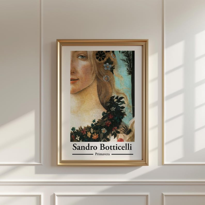Primavera Renaissance Sandro Botticelli Primavera Renaissance Painting Floral Mythology Art ...