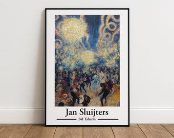 Jan Sluijters Bal Tabarin Print Expressionistische Dansscène Vintage Muurkunst Poster Decor Kunstwerk