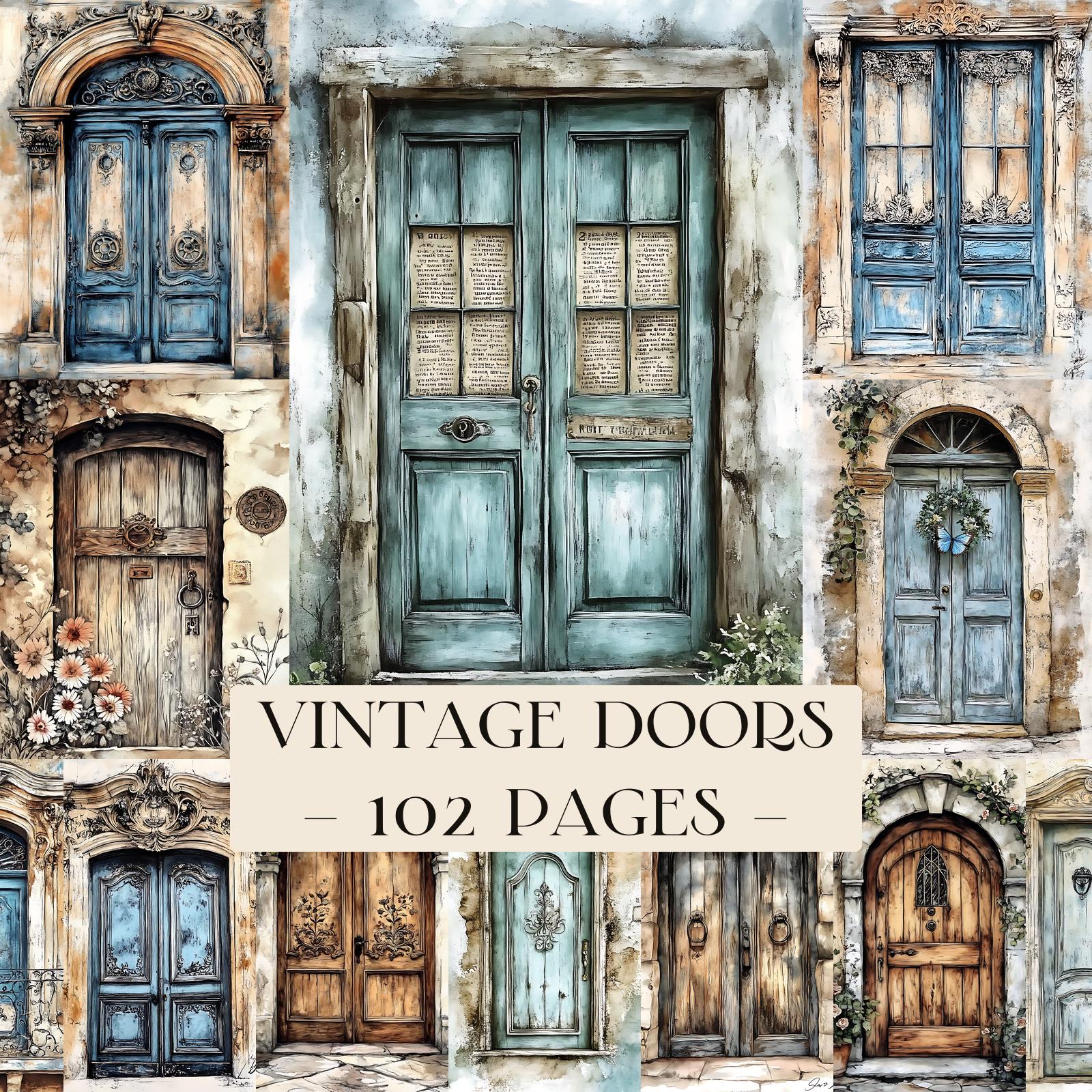 Rustic Vintage Doors Printable Junk Journal Kit Grunge Ephemera Antique ...