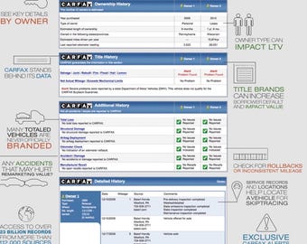 CARFAX Vehicle History Report (Digital Download)