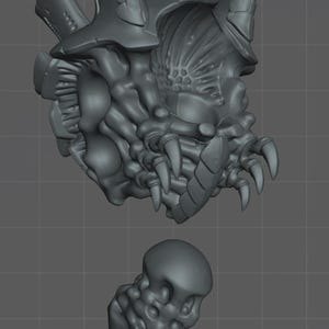 Buste/torse Tyran des Ruches Ailé Tyranide – Hive tyrant torso - Impression 3D Résine Haute Qualité – 32mm