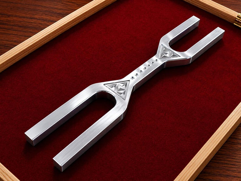 DNA Key 432-528 Hz Dual Side Giant Tuning Fork | Solfeggio Healing ...