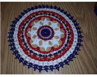 Patriotic Star Doily