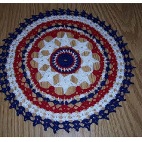 Patriotic Star Doily