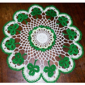 Lucky Shamrock Doily
